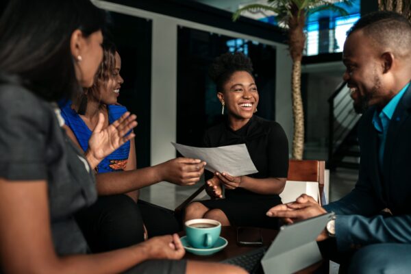 All,African,Casual,Business,Meeting.,Candid,Real,Happy,Moment,Between